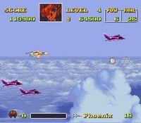 une photo d'Ã©cran de U.N. Squadron sur Nintendo Super Nes
